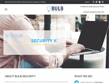 Tablet Screenshot of bulbsecurity.com